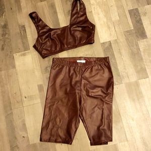 Faux Leather Outfit